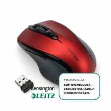 KENSINGTON Pro Fit® Mysz bezprzewodowa – rubinowa czerwień + PROMOCJA
