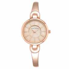 ANNE KLEIN 2124RMRG Rose Gold-Tone Zegarek damski różowo-złoty 30mm