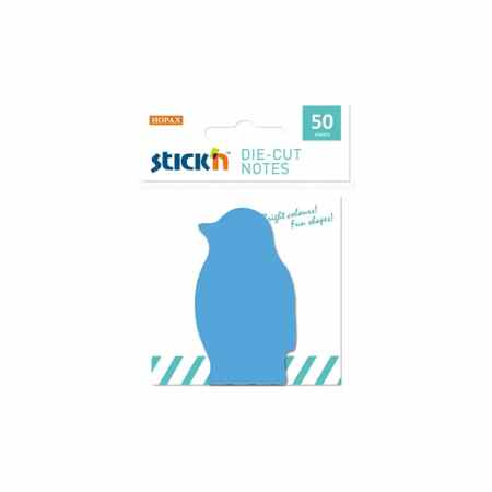 HOPAX Stick’n Notes samoprzylepny niebieski – pingwin 50 karteczek