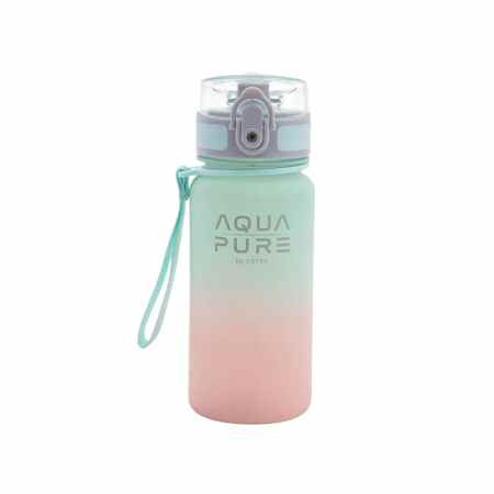 ASTRA Aqua Pure Bidon miętowo-różowy ombre 400ml