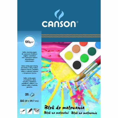 CANSON Blok do malowania A4 120g 25 kartek