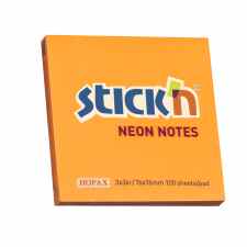 HOPAX Stick’n Neon notes Karteczki samoprzylepne pomarańczowe