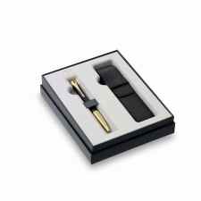PARKER Urban muted black GT Zestaw prezentowy Długopis + czarne etui na długopis