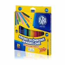 ASTRA Kredki ołówkowe akwarelowe 24 kolory