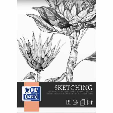 OXFORD Sketching Blok artystyczny do szkicowania A4 120gr 50 arkuszy