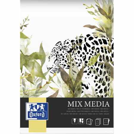 OXFORD Mix media Blok artystyczny A4 225gr 25 arkuszy