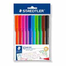 STAEDTLER Długopis jednorazowy trójkątny M 10 kolorów