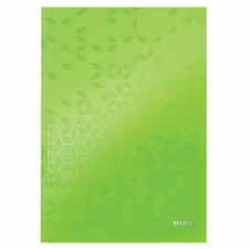 LEITZ Wow Notatnik A4 w kratkę z twardą okładką zielony