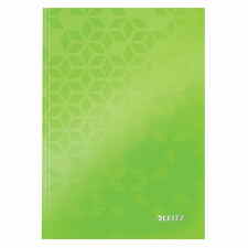 LEITZ Wow Notatnik A5 w kratkę z twardą okładką zielony