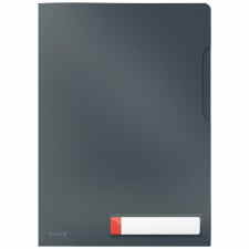 LEITZ Cosy Folder A4 z kieszonką na etykietę szary