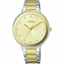 LORUS RG281LX9 Zegarek damski srebrny z elementami złota 36mm