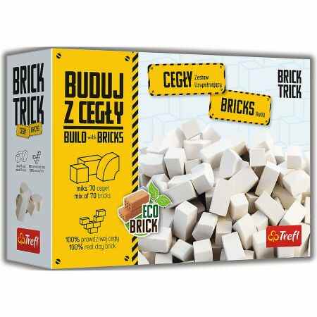 TREFL Brick trick Cegły zamkowe białe 70 elementów