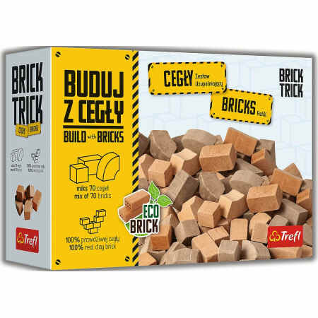 TREFL Brick trick Cegły zamkowe mozaika 70 elementów