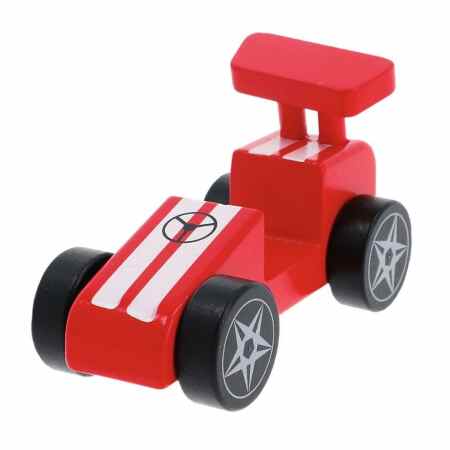 TREFL Zabawka drewniana Racing Car Red Czerwony samochód wyścigowy