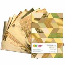 HAPPY COLOR Deco gold Blok A5 150-230g 10 arkuszy