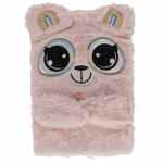 STARPAK Gifts Collection Pink Big Eyes Pluszowy notes A5 w linie