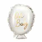 PARTY DECO Balon foliowy z napisem 'Oh baby' 53 x 69 cm