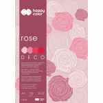 HAPPY COLOR Deco rose Blok A5 170g 20 arkuszy w tonacji różowej