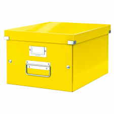 LEITZ Wow Click & Store Pudełko do przechowywania A4 żółte + PROMOCJA