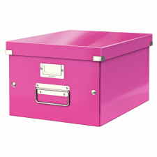 LEITZ Wow Click & Store Pudełko do przechowywania A4 różowe + PROMOCJA