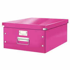 LEITZ Wow Click & Store Pudełko do przechowywania A3 różowe + PROMOCJA