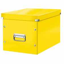 LEITZ Wow Click & Store Cube Pudło do przechowywania L żółte