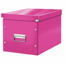 LEITZ Wow Click & Store Cube Pudło do przechowywania L różowe