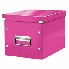 LEITZ Wow Click & Store Cube Pudło do przechowywania M różowe