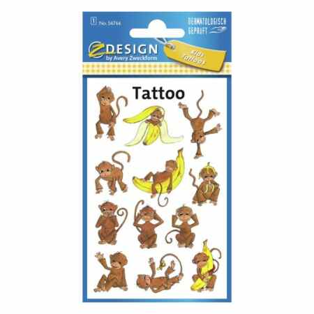 AVERY Tatuaże dla dzieci – małpki