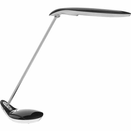 ALBA Poppins Lampa biurkowa LED biurowa czarna srebrna OUTLET