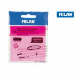 MILAN Fluo Karteczki samoprzylepne przezroczyste różowe 76 x 76 mm 50szt.