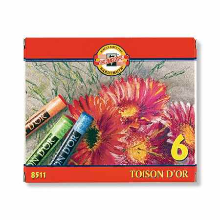 KOH-I-NOOR Toison D’or Pastele suche w sztyftach 6 kolorów