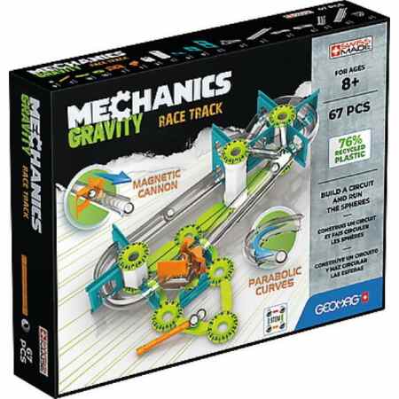 GEOMAG Mechanics Gravity RE Race Track Klocki magnetyczne 67 elementów