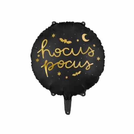 PARTY DECO Balon foliowy Hocus Pocus 45cm czarny