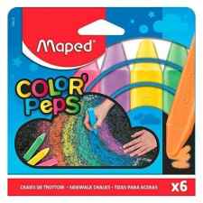 MAPED Colorpeps Kreda kwadratowa chodnikowa kolorowa 6 sztuk