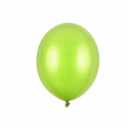 PARTY DECO Strong Balony Metallic Lime Green 27 cm 100 szt.