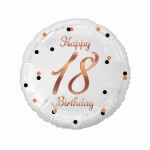GODAN Beauty & Charm Balon foliowy 'Happy 18 Birthday' 45 cm