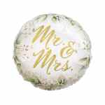 GODAN Balon foliowy z napisem 'Mr and Mrs' 45cm