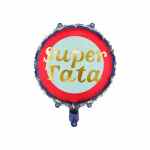 PARTY DECO Balon foliowy 'Super Tata' 45 cm