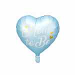 PARTY DECO Balon foliowy 'Mom to be' 35 cm niebieski
