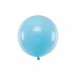 PARTY DECO Balon okrągły 60cm pastel light blue