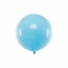 PARTY DECO Balon okrągły 60cm pastel light blue