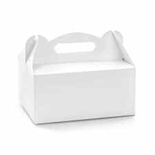 PARTY DECO Ozdobne białe pudełka na ciasto 19 x 14 x 9 cm 10 szt.