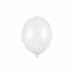 PARTY DECO Strong Balony 27cm metallic pure white 100szt.