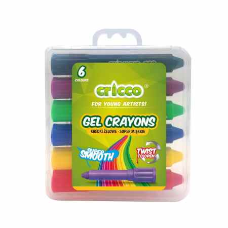CRICCO Twist Kredki żelowe 6 kolorów