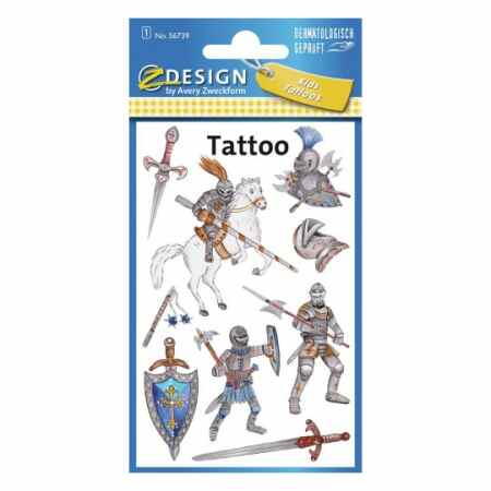 AVERY Tatuaże dla dzieci – rycerze