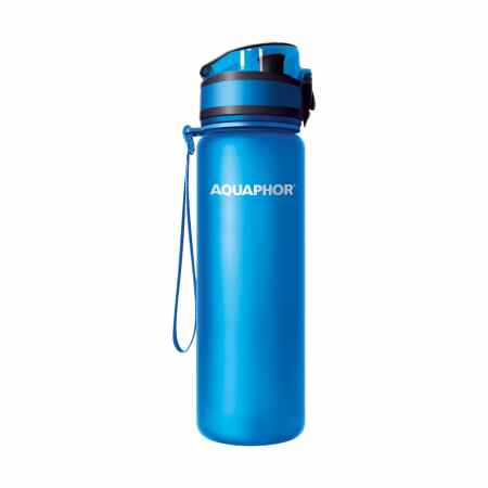 AQUAPHOR City Butelka filtrująca do wody kranowej 500 ml niebieska
