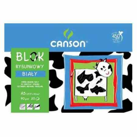 CANSON Blok rysunkowy biały A3 90g 20 kartek