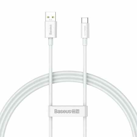 BASEUS Superior Series Kabel USB A – USB C 65W 1m biały