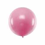 PARTY DECO Balon okrągły 1m metallic light pink